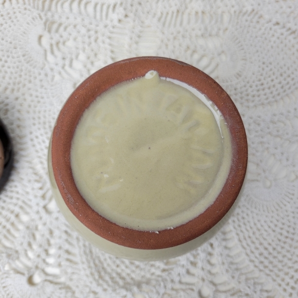 Vintage Decor Bundle Crock Letter Holder Vases Crochet Doilie - Picture 8 of 16